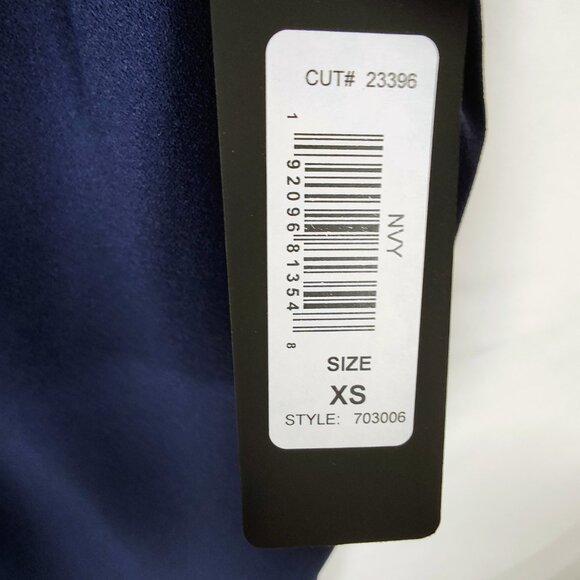 bebe Women's XS Navy Adjustable Spaghetti-Strap Mini Dress NWT - Picture 9 of 9